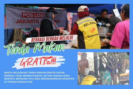 Berbagi Makan Melalui 'Tenda Makan Gratis'